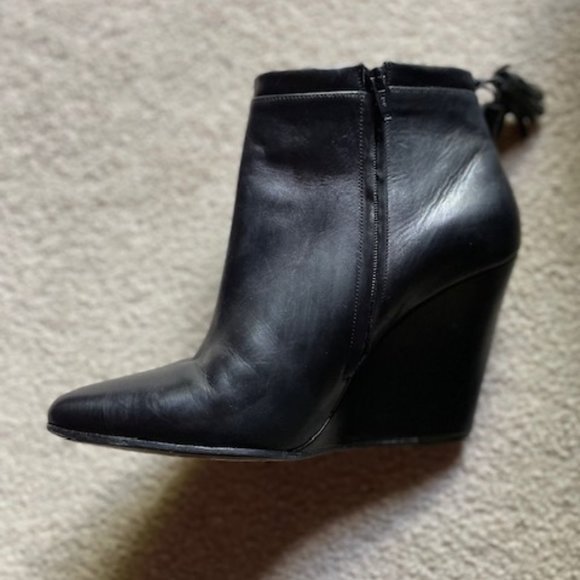 STEPHANE KELIAN Paris Black Wedge Booties – FR36 – US 6 - Picture 2 of 13